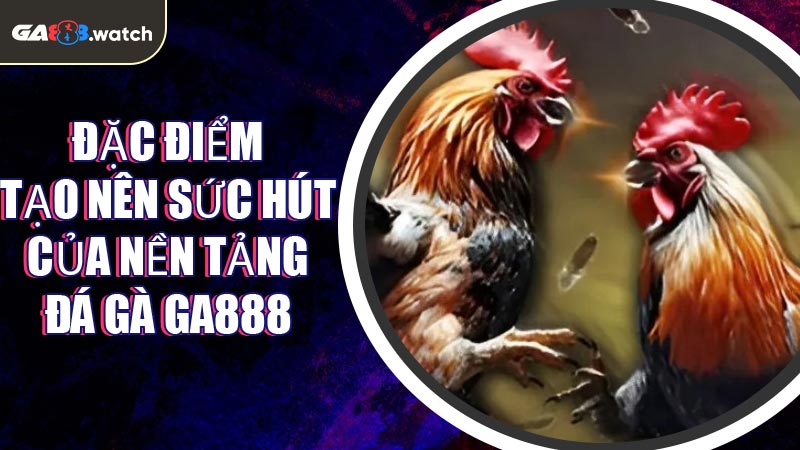 Đặc điểm tạo nên sức hút của nền tảng Đá Gà GA888